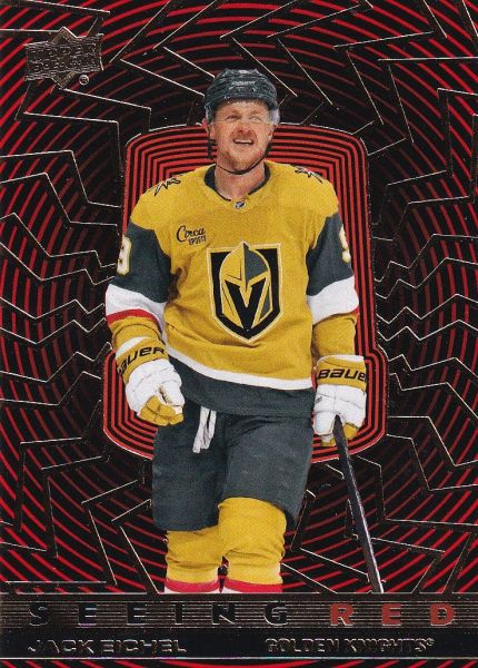 insert karta JACK EICHEL 23-24 Extended Seeing Red Gold číslo SR-83